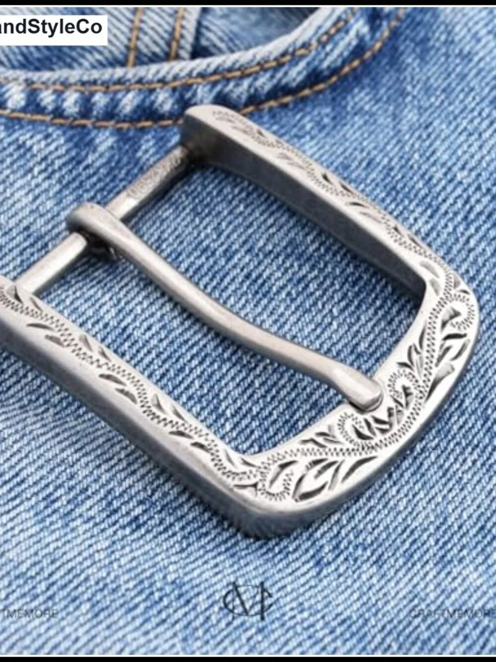 Western Floral Belt Buckle for 1.5 Inch Leather Belts